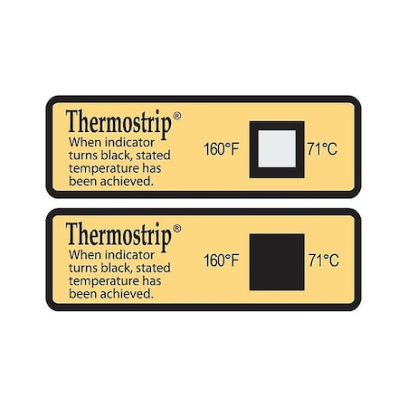 Thermostrip Dishwasher Thermometer, Plastic, PK 24 9007-24