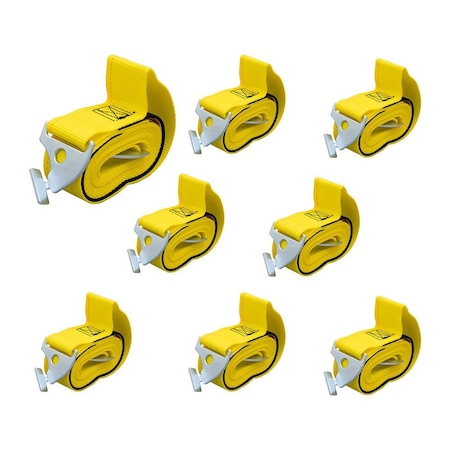 Mytee Products 8 Pk 2 inx98.5 in Pallet Rack Safety Straps for 8 ft Pallet Racking Bays 800 lbs WLL, 8PK PLTST-2985x8