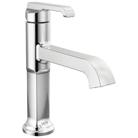 Delta Tetra Single Handle Bathroom Faucet In Lumicoat Chrome 589-PR-LPU-DST