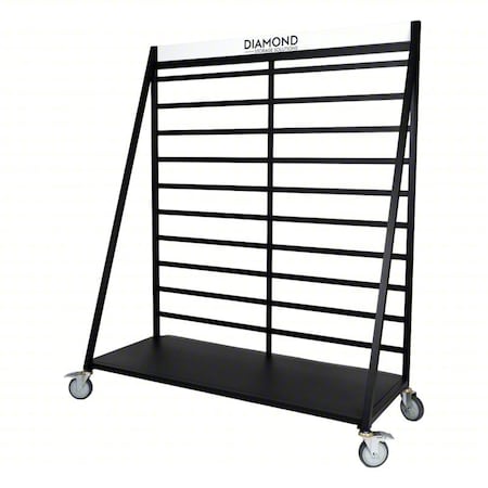 Diamond Storage Solutions Mobile Rail Cart, 60 in W DVSRC-60-72-24