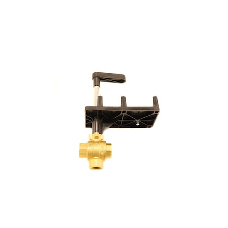 Siemens 1/2 in. npt 0.4Cv 3W Ball Valve 599-10350