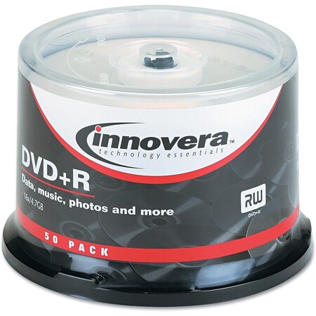 Innovera DVD-R Disc, Silver, 4.7GB Cap., PK50 IVR46851