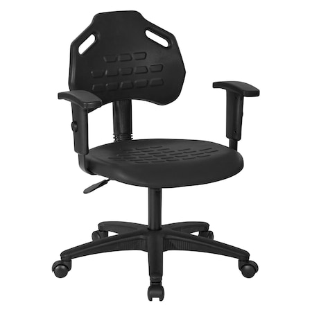 Office Star Products Task Chair, Black, Steel KH813137