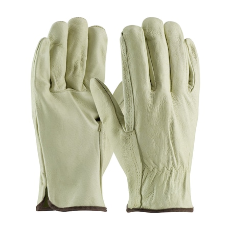 Pip Industry Grade Top Grain Pigskin Leather Drivers Glove, Straight Thumb, 12PK 70-300/XXL