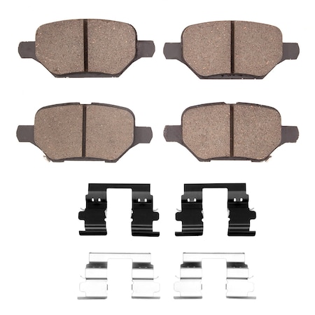 Dynamic Friction Co DFC HybriDynamic Brake Pads Hrdwr Kit 4000-2168-01