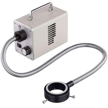 Amscope 50W LED Fiber Optic O-Ring Light Microscope Illuminator LED-50WR