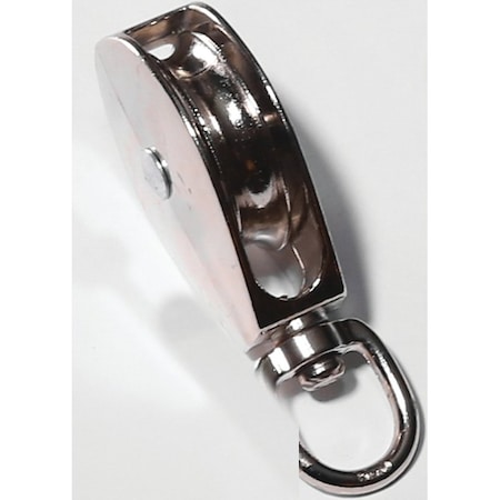 Baron Rope Pulley, 5/16 in Rope, 1-1/4 in Sheave, Cadmium 0173ZD-1-1/4