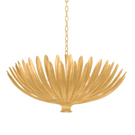 Hudson Valley Lighting Whitfield 8 Light Chandelier in Vintage Gold Leaf Finish 1836-VGL