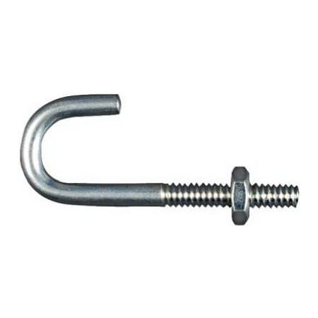 National Hardware 316x178 Zinc J Bolt, 10PK N232-868