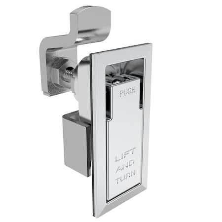 Southco Compression Latch, Lift & Turn, Small Size, Zinc Alloy , Chrome Plated, Polished 62-70-21