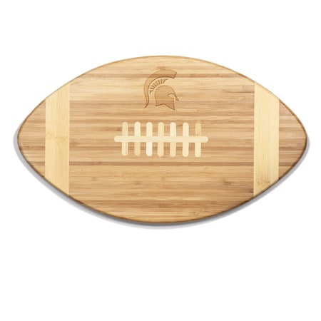 Picnic Time Family Of Brands NCAA Michigan State Spartans Touchdown! Football Cheese Board - Novelty Charcuterie Board 896-00-505-353-0