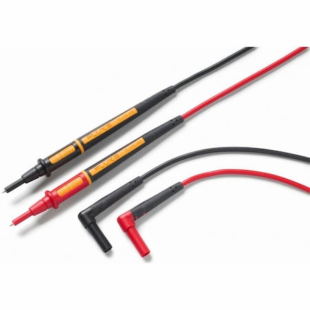 Fluke Test Leads, CAT II 1000V, CAT III 1000V, CAT IV 600V, 5 ft, Silicone TL175-HV