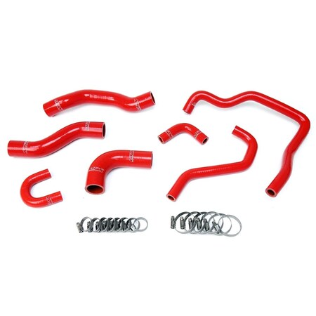 Hps Performance High Temp Reinforced Silicone Radiator and Heater Coolant Hose Kit, Red,  57-1478-RED