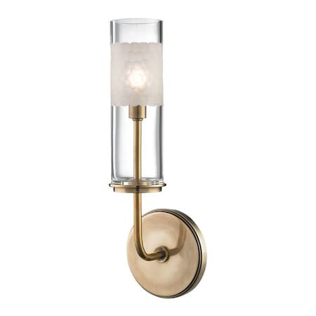 Hudson Valley Lighting Wentworth 1 Light Bath And Vanity 5 In. Aged Brass 3901-AGB