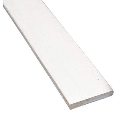 Timberchic Wood, White, 48 in L, 1.25 in W, Stained 406