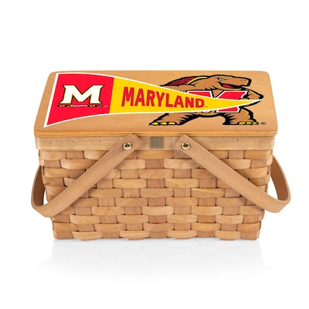 Picnic Time Family Of Brands NCAA Maryland Terrapins Poppy Personal Picnic Basket 124-00-299-314-0