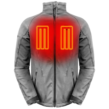 Actionheat 5V Battery Heated Softshell Jacket, Men's, Sharkskin Grey, S 810058852007