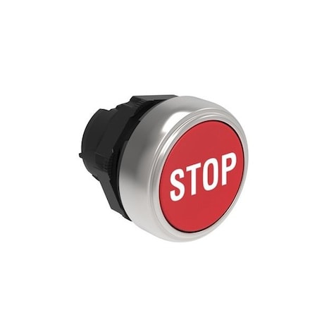 Lovato Red Flush Push-Button Stop, 10PK LPCB1134