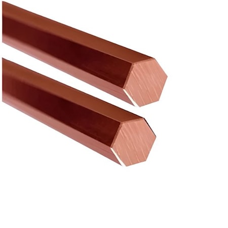 Southern Copper C18150 Chrome Zirconium Copper Hex Bar 0.375 in Measurment Across Flats 108.0 in Length C18150HEX375-108