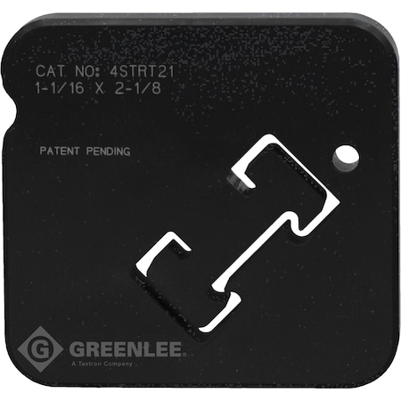 Greenlee Strut Dies, 3/4" H 4STRT21