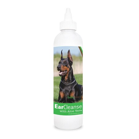 Healthy Breeds 8 oz Doberman Pinscher Ear Cleanse with Aloe Vera Cucumber Melon 840235106333
