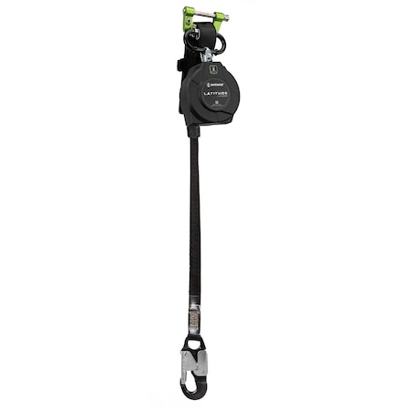 Safewaze Latitude Edge 8 ft Single Web SRL Alu Snap Hook 023-5342