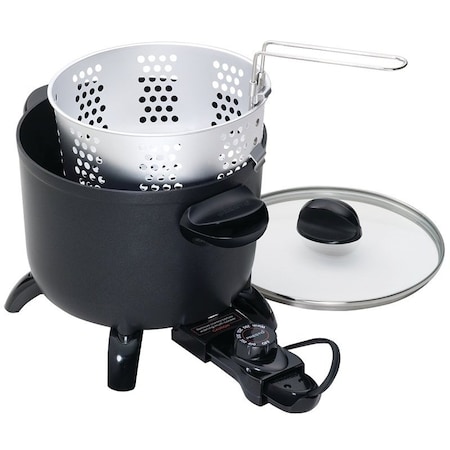 National Presto Kitchen Kettle Series Multi-Cooker/Steamer, 6 qt Capacity 06006