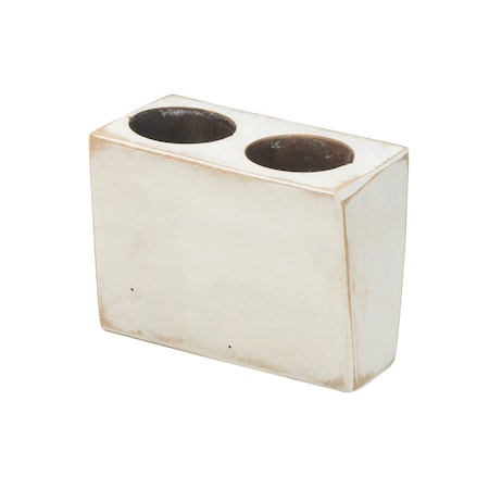 Homeroots 2" Wide Pillar Centerpiece Votive Candle Holder 416246