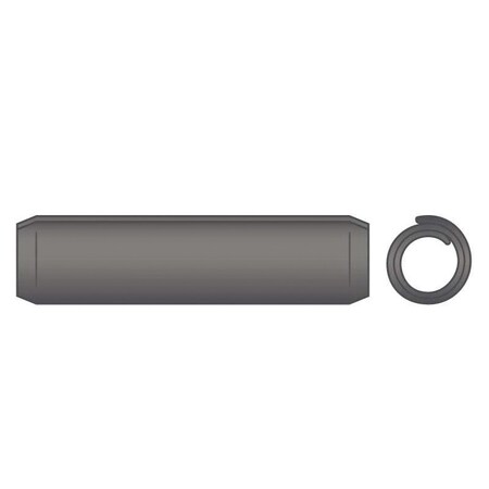 Huyett Coiled Spring Pin, Standard Duty, High Carbon Steel, 0.109 in Dia x 1.000 in L SPC-109-1000