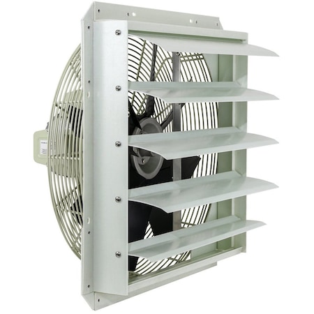 Iliving 20-Inch Corrosion Resistance Shutter Exhaust Fan, Single Speed ILG8SF20S-CR