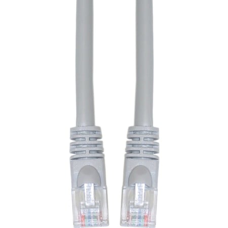 Cable Wholesale Cat5e Gray Copper Ethernet Patch Cable, Snagless/Molded Boot, POE Compliant, 2 foot 10X6-02102