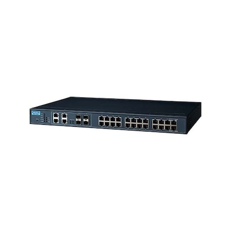 Advantech 24GE+4G Combo Port Managed Switch w/ Wide Temp EKI-7428G-4CI-BE