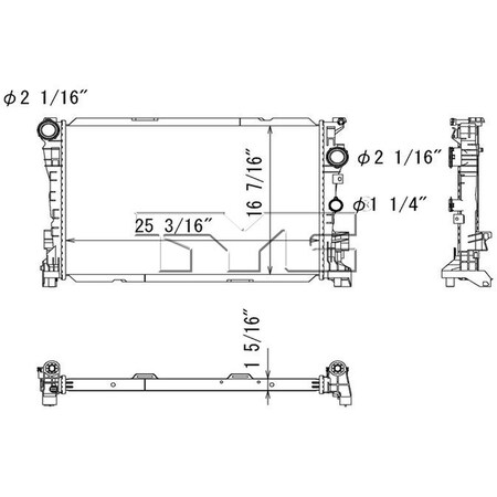 Tyc Radiator Assembly 13358