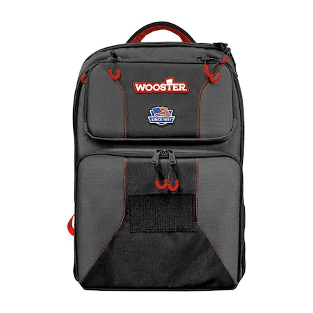 Wooster Tool Bag, Black, 11" D, 22" H, 16" W 8700