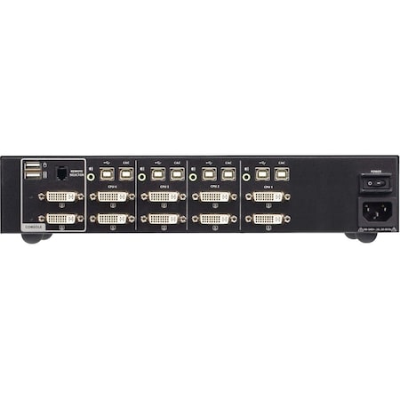 Aten 4-Port USB DVI Dual Display PP4.0 Secure KVM w/ CAC Support CS1144D4C
