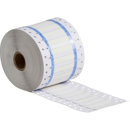 Brady PermaSleeve Heat Shrink Wire and Cable Labels 1/8 in. Dia for 1 in. Small Core Printers, 1 in. White 3PS-125-2-WT-SC-2