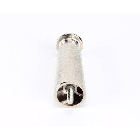 Silver King Leg with Foot, 4in, 3/8-16 Stud, Zinc Chrome Finish, Single 36628