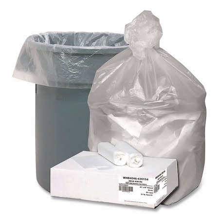 Berry Plastics Global Ultra Plus Industrial Trash Bag, 45 gal, 16 mic, 40 x 48, Natural, 80PK WHD4046-436154