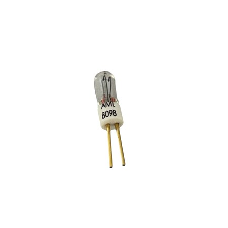 Aml T-1 BI-PIN LAMP GOLD PLATED LEAD 8098-GPL
