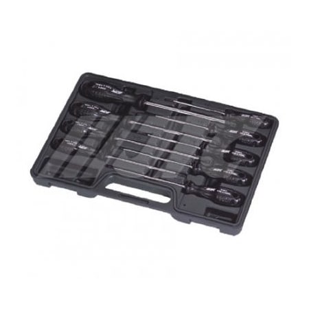 Jtc Auto Tools 9 Pcs Star Screwdriver Set, Chrome Moly Steel With Heat Treated Blade & Magnetic Tip 3301