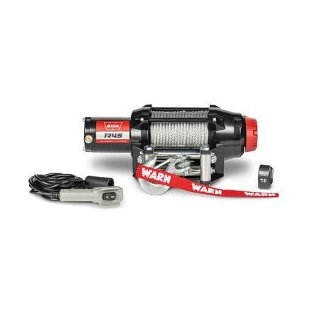 Warn R45 Steel Rope Winch with Dash-mounted rocker switch and wired remote 110045