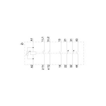 Siemens Contactor size 2 2-pole DC-3 and 5 3TC4417-5KB4-ZB01