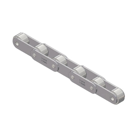 Senqcia Hi-Max Conveyor Series Double Pitch Riv Lg, 10 ft OAL, 1.5P, 7/8 Dia x .5 W C2062HMRB