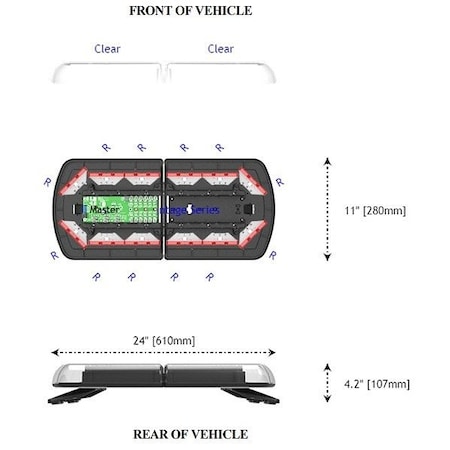 Code 3 LED Lightbar 12-70005-C