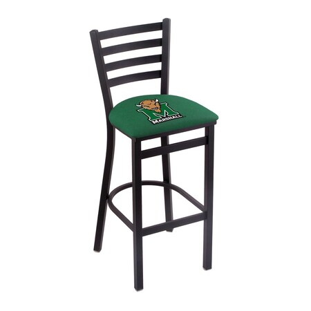 Holland Bar Stool Co 25" Blk Wrinkle Marshall Stationary Counter Stool, Ladder Back L00425Mrshll
