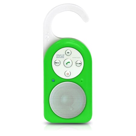 Pyle Portable Wireless Waterproof Shower Speaker PWPBT10GN