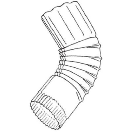 Amerimax Home Products RC64P3 Corrugated Round Galvanized Elbow - 3 in 796993