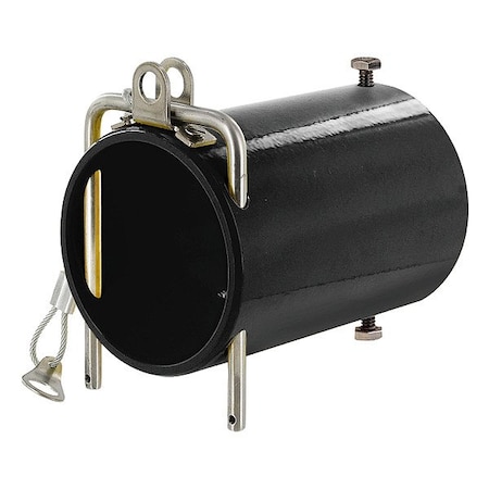 Leviton In-Line Coupler, Black, Stainless Steel 49COP-E