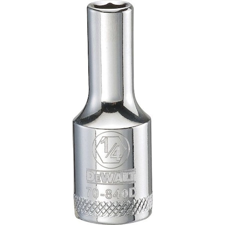 Dewalt Deep Socket , 1/4in, 6 Point, 3/8in Dr DWMT70840OSP