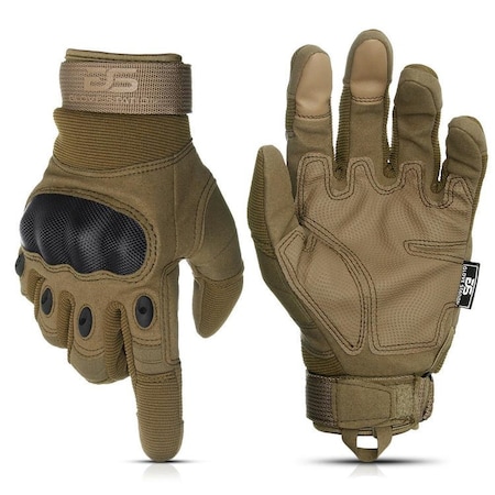 Glove Station Touchscreen, Hard Knuckle Protection, Durable, Tan XL GS-TACHK258-TN-XL